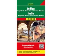 India - Bangladesh - Bhutan - Nepal - Sri Lanka - Maldives Road Map 1:2 00 (Map)
