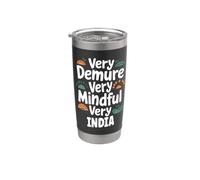 INDIA Personalized Very Demure Very Mindful INDIA Name Bicchiere termico in acciaio inox doppia parete