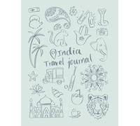 India Travel Journal: Large Blue Cover