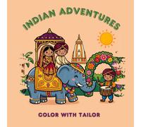 Indian Adventures Coloring Book for Adults: Cozy Scenes of India with 20 Easy & 5 Challenging Pages for Relaxation and Creative Fun: Relaxing Adult ... Pages - 20 Easy Pages + 5 Challenging Designs