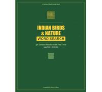 Indian Birds & Nature Word Search: 50 Large Print Themed Puzzles with Fun Facts for Adults and Kids