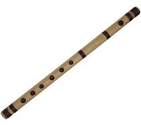Indian Collectible - Flauto professionale in scala F, 28 cm, con sette fori, bansuri indiano, flauto in bambù (38 cm)