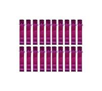 Indian Consigners Custodie per penne in velluto con coulisse, portapenne, astuccio morbido, sacchetto regalo, 20 pezzi (viola)