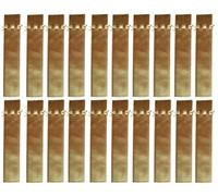 Indian Consigners Custodie per penne in velluto con coulisse, portapenne, astuccio morbido, sacchetto regalo, 20 pezzi (dorato)