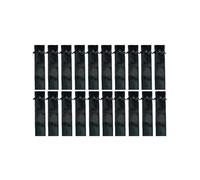 Indian Consigners Custodie per penne in velluto con coulisse, portapenne, astuccio morbido, sacchetto regalo, 20 pezzi (nero)