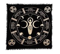 Indian Consigners Moon Phases Triple Moon Dea Altare Panno Celestico Tarocchi Deck Alter Tovaglia Luogo Sacro Luna Volti Luna Nuova a Luna Piena Ciclo