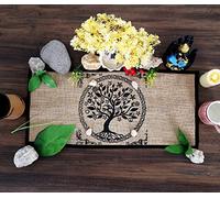 Indian Consigners Panno per altare - Forniture per stregoneria, strumenti per altare wiccan, diffusione dei tarocchi, decorazione pagana strega, regali per streghe, albero della vita celtico, tela