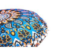 INDIAN CRAFT CASTLE Federa per cuscini da pavimento, graziosa federa per cuscino da pavimento, per il ritorno a scuola, il primo giorno di scuola, per divano, letto, decorazione 55 cm (blu marrone)