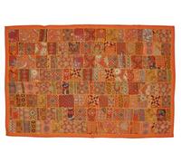 Indian Designer Hanging Wall Tapestry Patchwork Design & Ricamo Lavoro 152 X 102 Cm