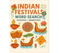 Indian Festivals - Word Search Puzzle Book: 30 Fun & Educational Puzzles Celebrating India’s Culture, Traditions, and Festivals