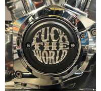 Indian Larry, copripunta a 5 fori con logo 'FTW'. Nero opaco 70-99 Big Twin...