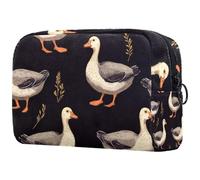 Indian Runner Ducks - Trousse da donna, per articoli da toeletta da viaggio, grande, pratica borsa organizer con cerniera, Multi, 18.5x7.5x13cm/7.3x3x5.1in, Beauty case