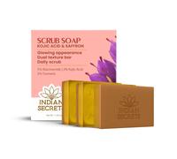 INDIAN SECRETS Sapone Scrub Detan all'acido cogico e allo zafferano (confezio...