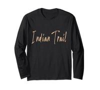 Indian Trail North Carolina Vintage Design Elegante Maglia a Manica