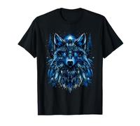 Indian Tribe - Copricapo con piume di lupo nativo americano Maglietta