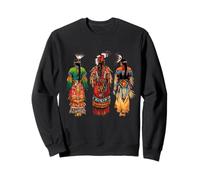Indian Tribe - Copricapo con Piume Indiane Felpa