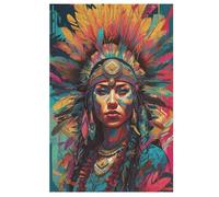 Indian Woman Puzzles in Legno 1000 Pezzi, Adulto Bambino Puzzles Per La Stampa Ad Alta Definizione, Gioco Di Famiglia Sfida 78×53cm