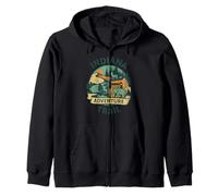 Indiana Adventure Trail Shirt Zoo Wildlife Park Tramonto Felpa con Cappuccio