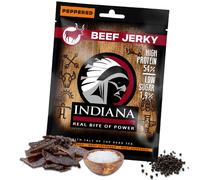 INDIANA BEEF JERKY PEPPERED Straccetti di Carne di Manzo Essiccata e Speziata 25g American Snack