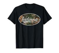 Indiana Camo Vintage Classic Throwback Design Maglietta