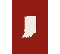 INDIANA CRIMSON AND CREAM - Premium Lined Journal | 6" x 9" | Soft Cover | 120+ Pages: A High-Quality Writing Notebook - Ideal for School, Work, or Thoughtful Gifts