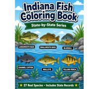 Indiana Fish Coloring Book: State-by-State Series