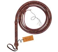 Indiana Jones Marrone Pelle Frusta Intrecciato in 16 Trecce Professionale Frusta del Toro Pelle di Canguro Frusta Forte Che schiocca (8 Piedi (2,4 Metri))