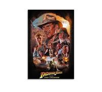 Indiana Jones, poster su tela per camera da letto, decorazione artistica da parete, poster con stampa artistica da parete, stile retrò, per la casa e la camera da letto, 20 x 30 cm, senza cornice