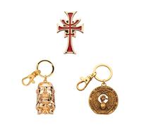 Indiana Jones Quadrante Di Destiny Set, Talismano & 3D Idol Portachiavi,