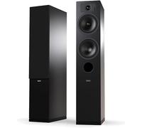 INDIANA LINE TESI 5 BLACK COPPIA DIFFUSORI DA PAVIMENTO BASS REFLEX FRONT. NERO