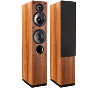 INDIANA LINE TESI 561 L COPPIA DIFFUSORI PAVIMENTO 2,5 VIE CON BASS REFLEX NOCE