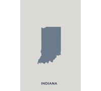 INDIANA - Premium Lined Journal | 6" x 9" | Soft Cover | 120+ Pages: A High-Quality Writing Notebook - Ideal for School, Work, or Thoughtful Gifts