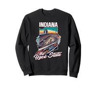 Indiana "the Race State" s Motor Race s Lato pista Felpa
