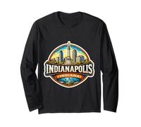 Indianapolis Indiana Souvenir Città Stato Capitale Memorabilia Maglia a Manica
