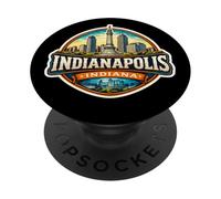 Indianapolis Indiana Souvenir Città Stato Capitale Memorabilia PopSockets PopGrip Adesivo