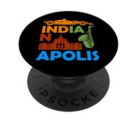 Indianapolis Indiana Souvenir Uomini Corsa Indianapolis PopSockets PopGrip Adesivo