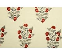 Indiano 4.6m Mano Stampato Corsa Sciolto Cucito Craft Cotone Kimono Abito Stoffa