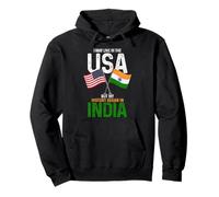 Indiano Americano La mia Storia Iniziato In India Orgoglio Vintage Felpa con Cappuccio