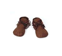 Indiano Hippie Copriscarpe Marrone Nappa Costume Hippy Accessorio 60s 70s