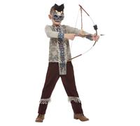 Indiano Nativo Dark Spirit Zulu Warrior Boys Girls Costume Halloween