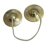 Indiano Percussione Strumento Mano Piatti Manjeera Tradizionale per Hindu Bhajans 8.9 Cm- Vrindavan Bazaar