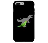 Indiano Ringneck Parrocchetto con T rex Shadow Bird Lovers Custodia per iPhone 7 Plus/8 Plus