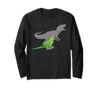 Indiano Ringneck Parrocchetto con T Rex Shadow Bird Lovers Maglia a Manica