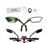 Indicatespoint Bike Mirrors, Adjustable360° Rotatable Handlebar Rearviewmirror, 2 Pack, With Installation Tools (Left and Right) (1 SET)