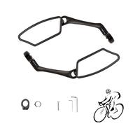 Indicatespoint Bike Mirrors, Bike Mirror Handlebar Mount, 360° Rotatable for Mountain Bikes, E-Bikes, Road Bikes, With Installation Tools (Left+Right)