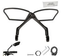 Indicatespoint Bike Mirrors, Electric Bike Mirrors for Handlebars, Clear Images & Wide Field of View, Adjustable 360° Shatterproof Scratch, for Various Scenario (Left+Right)