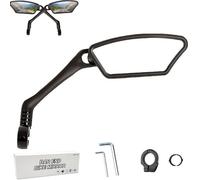 Indicatespoint Bike Mirrors, Indicatespoint Bike Mirrors 2 Pack, 360° Rotatable Bikes Mirror Handlebar Mount, With Installation Tools, with Shatterproof Scratch for Mountain Bikes (left)