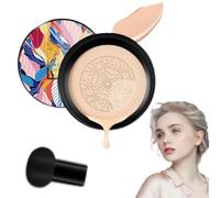 Indicativet Air Cushion Cc Cream Mushroom Head, Mushroom Head Air Cushion CC Cream, idratante Concealer CC Cream Foundation, BB Cream Face Make Up, Adatto a tutti i toni della pelle (1pcs,Lvory)