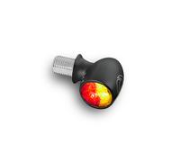 Kellermann Bullet Atto DF, indicatore di luce posteriore/freno, nero, vetro trasparente, un pezzo, nero per maschi