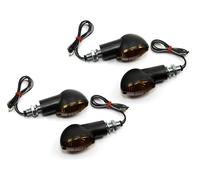 Indicatore 4 Pezzo Occhio Gatto 20 MM Nero Omologati Racer per Honda Suzuki Bm